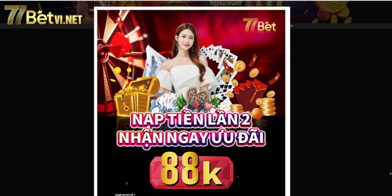 nạp tiền nhận khuyến mãi 77bet siêu khủng